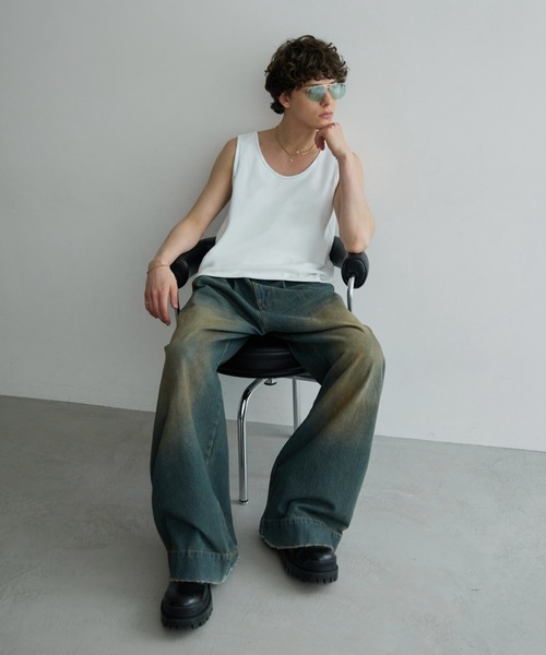 soerte(ソエルテ)の「【26SS】【2点セット】Utility Shield Sleeveless-Layered 2Pack / ユーティリティーレイヤードタンクトップ(タンクトップ・メンズ・ブラック/ホワイト・3/2/1)」の8枚目の写真