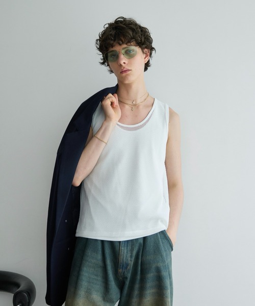soerte(ソエルテ)の「【26SS】【2点セット】Utility Shield Sleeveless-Layered 2Pack / ユーティリティーレイヤードタンクトップ(タンクトップ・メンズ・ブラック/ホワイト・3/2/1)」の9枚目の写真