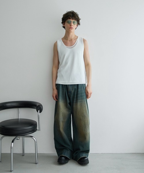 soerte(ソエルテ)の「【26SS】【2点セット】Utility Shield Sleeveless-Layered 2Pack / ユーティリティーレイヤードタンクトップ(タンクトップ・メンズ・ブラック/ホワイト・3/2/1)」の7枚目の写真