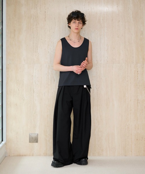 soerte(ソエルテ)の「【26SS】【2点セット】Utility Shield Sleeveless-Layered 2Pack / ユーティリティーレイヤードタンクトップ(タンクトップ・メンズ・ブラック/ホワイト・3/2/1)」の13枚目の写真