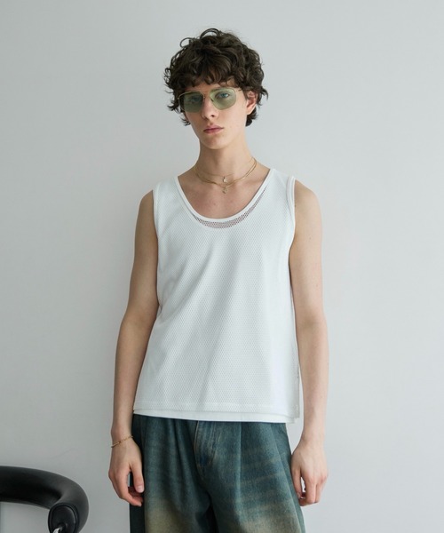 soerte(ソエルテ)の「【26SS】【2点セット】Utility Shield Sleeveless-Layered 2Pack / ユーティリティーレイヤードタンクトップ(タンクトップ・メンズ・ブラック/ホワイト・3/2/1)」の6枚目の写真
