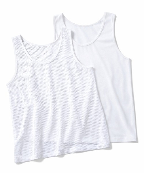 soerte(ソエルテ)の「【26SS】【2点セット】Utility Shield Sleeveless-Layered 2Pack / ユーティリティーレイヤードタンクトップ(タンクトップ・メンズ・ブラック/ホワイト・3/2/1)」の3枚目の写真