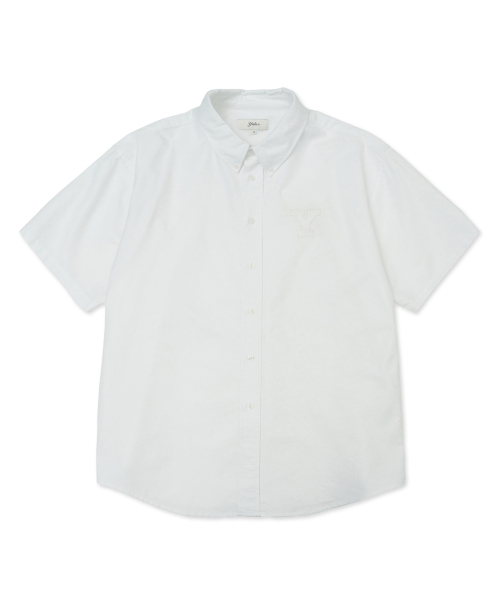 YALE(イェール)の「Yロゴオーバーサイズオックスフォードシャツ_ホワイト(シャツ/ブラウス・レディース・その他・SMALL/MEDIUM/LARGE/X-LARGE)」の2枚目の写真
