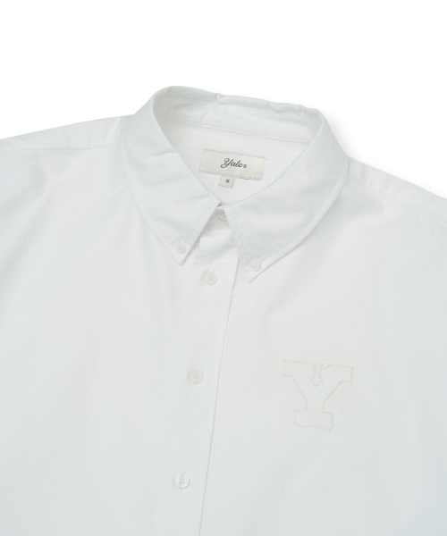 YALE(イェール)の「Yロゴオーバーサイズオックスフォードシャツ_ホワイト(シャツ/ブラウス・レディース・その他・SMALL/MEDIUM/LARGE/X-LARGE)」の4枚目の写真