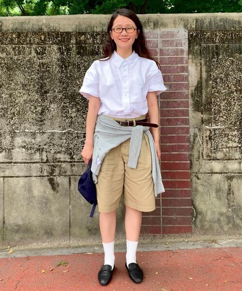 YALE(イェール)の「Yロゴオーバーサイズオックスフォードシャツ_ホワイト(シャツ/ブラウス・レディース・その他・SMALL/MEDIUM/LARGE/X-LARGE)」の10枚目の写真