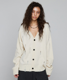 ULKIN（ウルキン）の「デミジVネックニットカーディガン_アイボリー（カーディガン/ボレロ）」