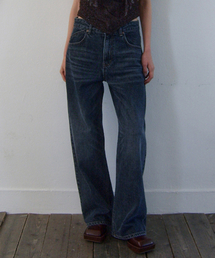 EN OR（エンオール）の「LOOSE FIT WASHED DENIM PANTS - NAVY（デニムパンツ）」
