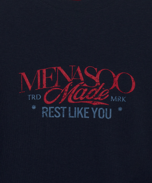 MENASOO(ミナス)の「MNS Soft Fitted Long T Shirt_Navy(Tシャツ/カットソー・レディース・ネイビー・F)」の18枚目の写真