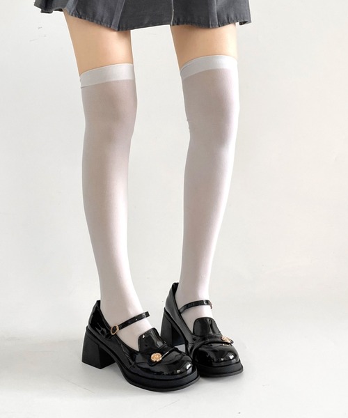 Shoes in Closet(シューズインクローゼット)の「軽量 厚底 ウィングチップ ストラップ ヒール メリージェーン 475(ドレスシューズ・レディース・ダークブラウン/ブラック・S/LL/L/M)」の2枚目の写真