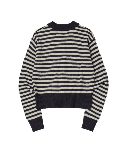 COMONINOZ（コモニノズ）の「W SPRING BUTTON CARDIGAN [NAVY]（カーディガン/ボレロ・レディース・ネイビー・FREE）」の2枚目の写真