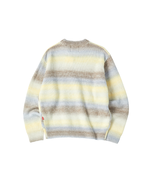 COMONINOZ（コモニノズ）の「GRADATION PULLOVER SWEATER [YELLOW]（ニット/セーター・メンズ・イエロー・SMALL/MEDIUM/LARGE）」の3枚目の写真