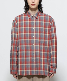BEGIN202（ビギン202）の「マルチカラー チェックシャツ [グレー x レッド]（シャツ/ブラウス）」