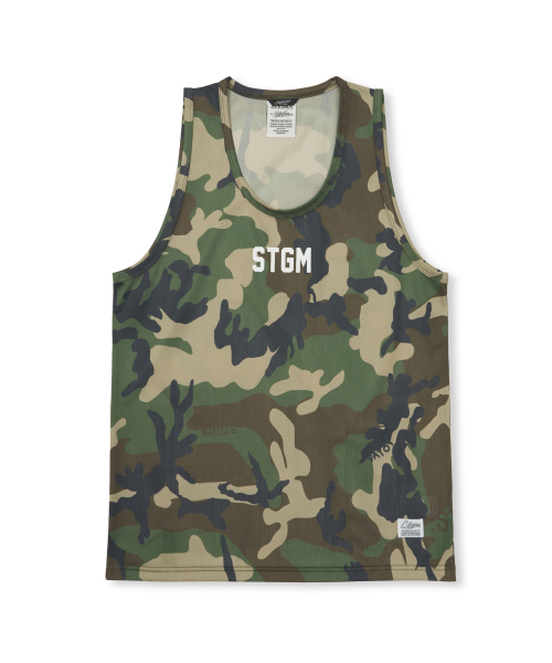 STIGMA(スティグマ)の「メッシュオーバーサイズノースリーブカモフラージュ(Tシャツ/カットソー・メンズ・その他・MEDIUM/LARGE/X-LARGE)」の1枚目の写真