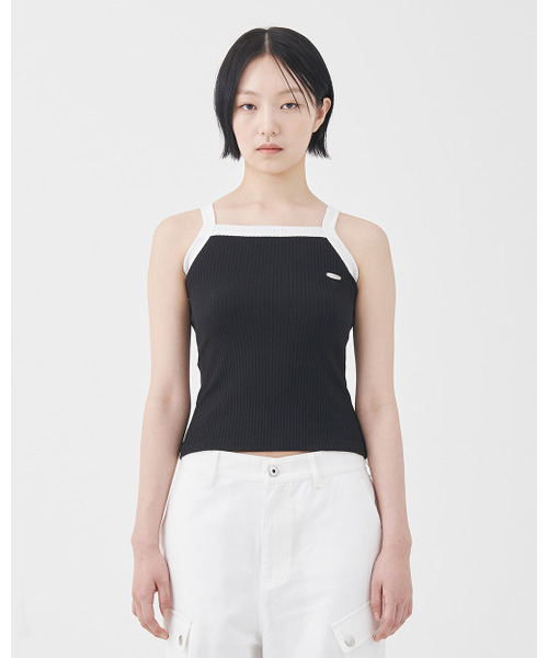 FDR(エフディーアール)の「Essential Ringer Sleeveless Black / White(Tシャツ/カットソー・レディース・その他・FREE)」の1枚目の写真