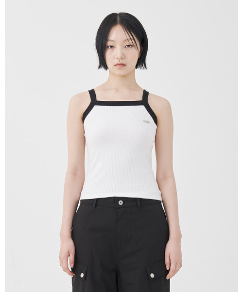 FDR(エフディーアール)の「Essential Ringer Sleeveless Black / White(Tシャツ/カットソー・レディース・その他・FREE)」の2枚目の写真