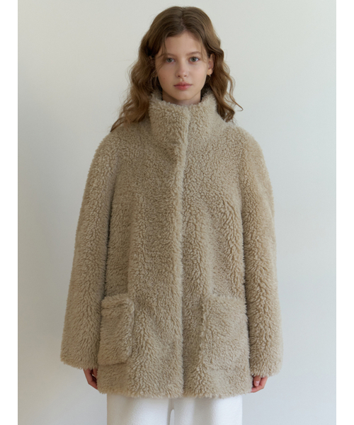 RE_L(リエル)の「Begonia fur half coat (beige)(チェスターコート・レディース・その他・FREE)」の2枚目の写真