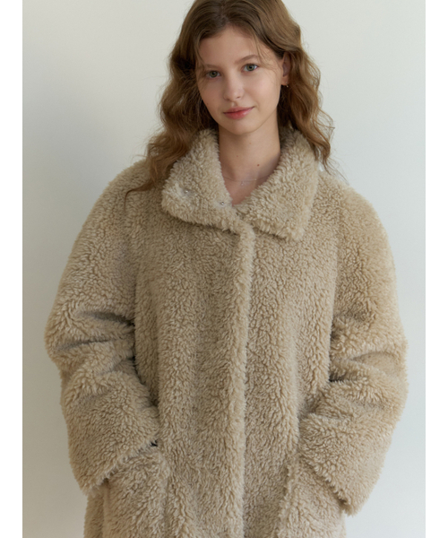 RE_L(リエル)の「Begonia fur half coat (beige)(チェスターコート・レディース・その他・FREE)」の3枚目の写真