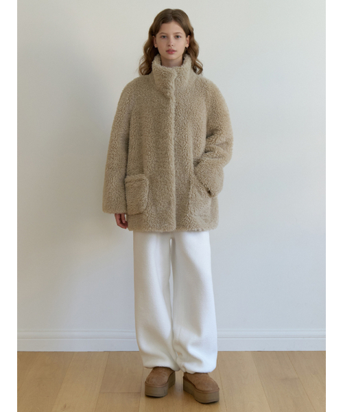 RE_L(リエル)の「Begonia fur half coat (beige)(チェスターコート・レディース・その他・FREE)」の6枚目の写真