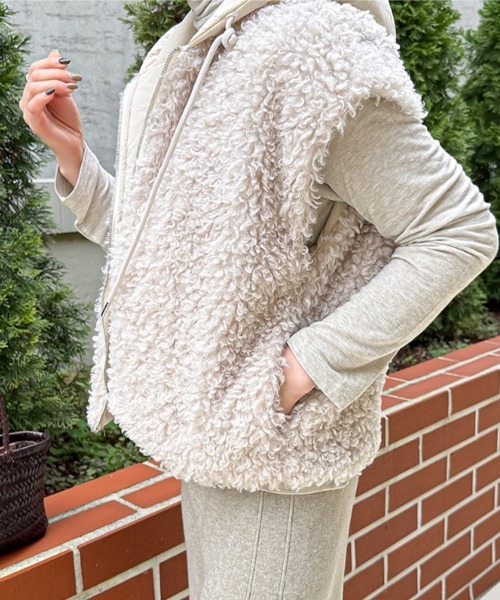 リバーシブルボアベスト（ベスト）｜ONEP STAR（ワンピスター）の