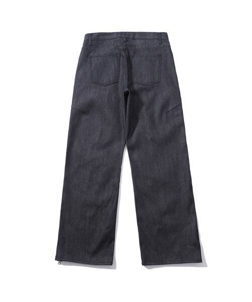 EYEUNDERSTAND(アイアンダスタンド)の「Zipper Denim Pants (Deep Blue)(デニムパンツ・メンズ・その他・31inch/29inch)」の2枚目の写真