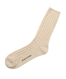 OLDBE（オールドビー）の「Natural Cotton Slub Ribbed Socks 62（ソックス/靴下・メンズ）」