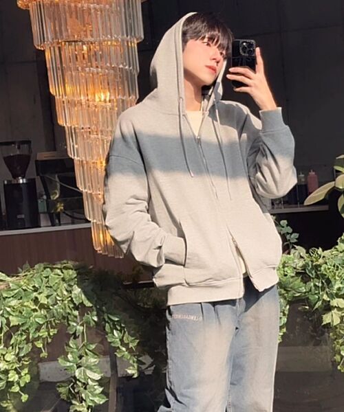 LENGAGEMENT（ランガージュマン）の「ワイドツータックバンディングデニムパンツ[ブルー]（デニムパンツ・レディース・ダークインディゴブルー・SMALL/MEDIUM/LARGE）」の7枚目の写真