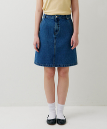 FIELDERS（フィールダーズ）の「STONE-WASHED MEDIUM SKIRT INDIGO（スカート）」