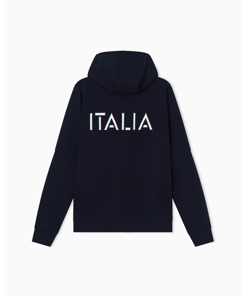 EMPORIO ARMANI EA7(エンポリオアルマーニイーエーセブン)の「【エンポリオ アルマーニ EA7】Italian Spirit フード付きスウェットシャツ ジャージー(スウェット・メンズ・ネイビー・X-SMALL/SMALL/MEDIUM/LARGE/X-LARGE)」の3枚目の写真
