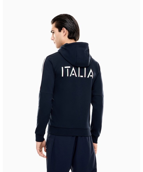 EMPORIO ARMANI EA7(エンポリオアルマーニイーエーセブン)の「【エンポリオ アルマーニ EA7】Italian Spirit フード付きスウェットシャツ ジャージー(スウェット・メンズ・ネイビー・X-SMALL/SMALL/MEDIUM/LARGE/X-LARGE)」の7枚目の写真