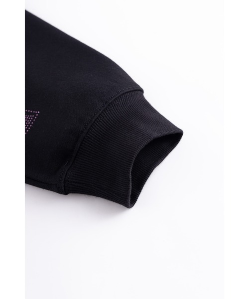 UNKNOWN LONDON(アンノウン・ロンドン)の「ジップフーディ|Black x Purple Cross Rhinestone Zip Hoodie|Unknown London(パーカー・メンズ・ブラック・SMALL/MEDIUM/LARGE/X-LARGE)」の7枚目の写真