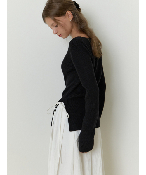 RE_L(リエル)の「Sevilla boat knit (black)(ニット/セーター・レディース・その他・FREE)」の3枚目の写真