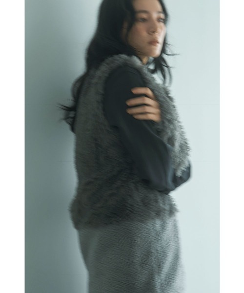 marjour（マージュール）の「BOA PANEL VEST（ベスト・レディース・ブラウン/グレー・M）」の16枚目の写真