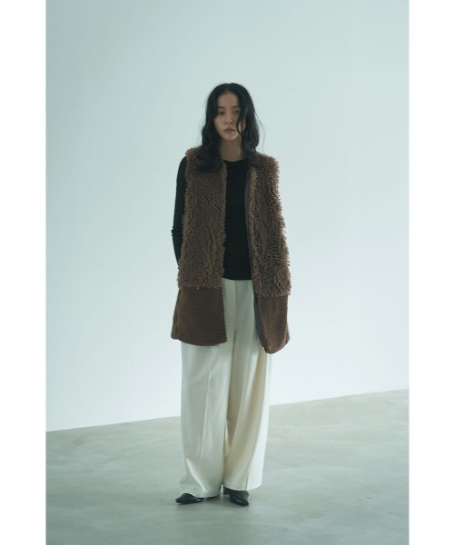 marjour（マージュール）の「BOA PANEL VEST（ベスト・レディース・ブラウン/グレー・M）」の18枚目の写真