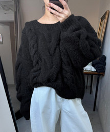 ＋81BRANCA | +81BRANCA/ハチイチブランカ SLOBE別注 ケーブルハンドニット(ニット/セーター)