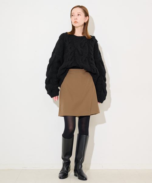 81BRANCA/ハチイチブランカ SLOBE別注 ケーブルハンドニット（ニット