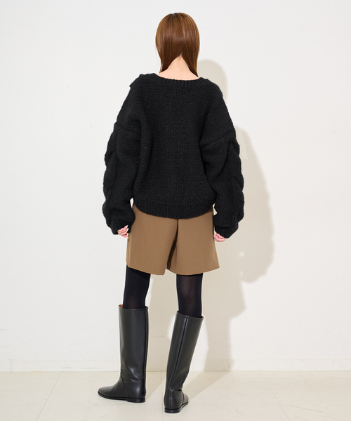 81BRANCA/ハチイチブランカ SLOBE別注 ケーブルハンドニット（ニット