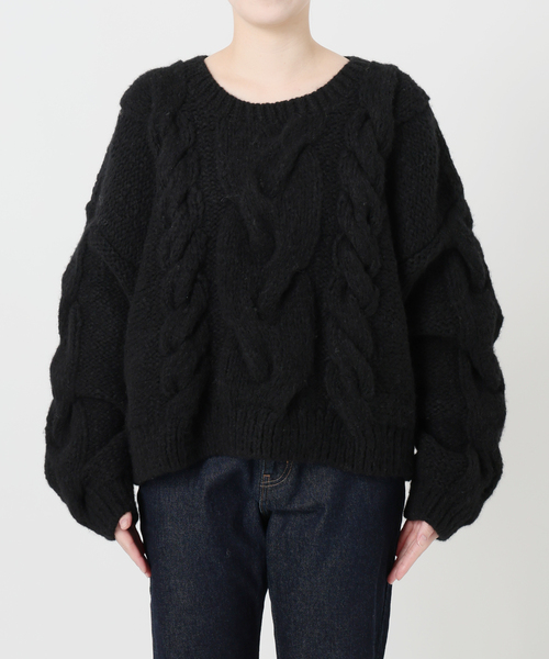 81BRANCA/ハチイチブランカ SLOBE別注 ケーブルハンドニット（ニット