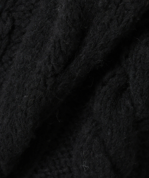 ＋81BRANCA（ハチイチブランカ）の「+81BRANCA/ハチイチブランカ SLOBE別注 ケーブルハンドニット（ニット/セーター・レディース・ホワイト/ブラック・FREE）」の19枚目の写真