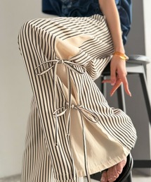 mily bilet | 【mily bilet】トレンドのスポーティーMIXを叶える1本♪サイドリボンタイ 切り替えイージーパンツ(その他パンツ)