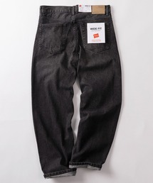 HANES（ヘインズ）の「【78】【Hanes/ヘインズ】ワイドフィット ストレート デニムパンツ/ジーンズ/アメカジ【新色USED風ブラック追加】（デニムパンツ）」