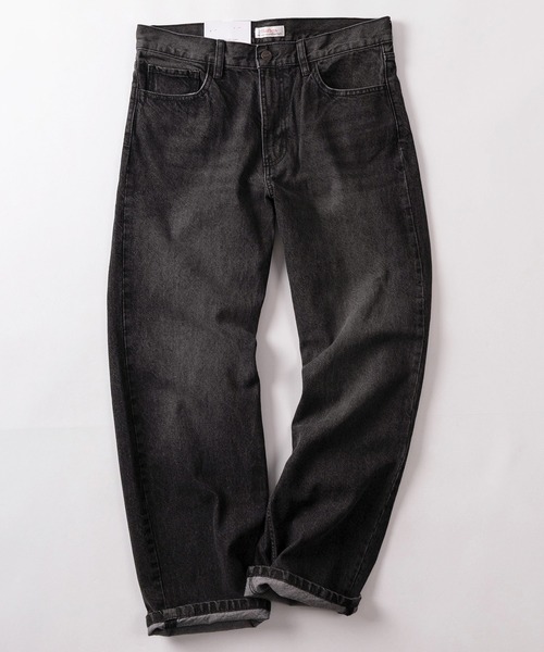 HANES(ヘインズ)の「【78】【Hanes/ヘインズ】ワイドフィット ストレート デニムパンツ/ジーンズ/アメカジ【新色USED風ブラック追加】(デニムパンツ・メンズ・ライトブルー/ワンウォッシュ/ブルー/ブラック・L/M/S/XL)」の14枚目の写真