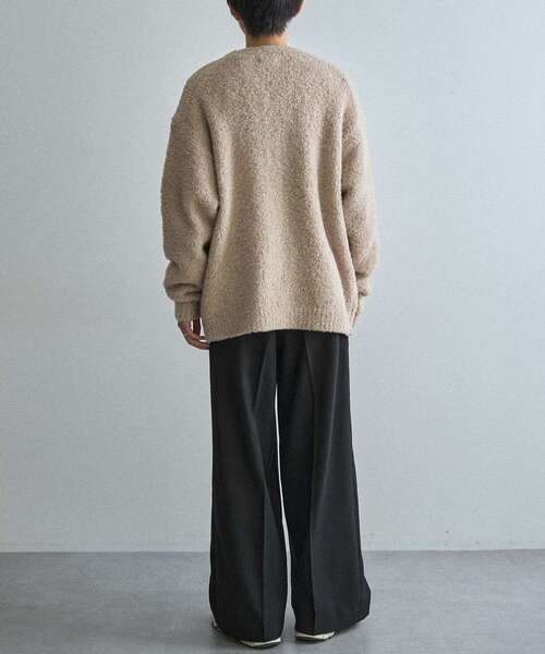CRAFT STANDARD BOUTIQUE(クラフトスタンダードブティック)の「フェザーモールニットカーディガン<ホームケア可能>(カーディガン/ボレロ・メンズ・カーキ/ベージュ/ブラック・M/L/XL)」の16枚目の写真