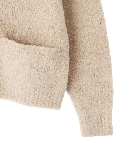 CRAFT STANDARD BOUTIQUE(クラフトスタンダードブティック)の「フェザーモールニットカーディガン<ホームケア可能>(カーディガン/ボレロ・メンズ・カーキ/ベージュ/ブラック・M/L/XL)」の12枚目の写真