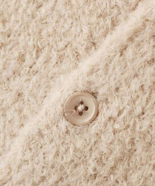 CRAFT STANDARD BOUTIQUE(クラフトスタンダードブティック)の「フェザーモールニットカーディガン<ホームケア可能>(カーディガン/ボレロ・メンズ・カーキ/ベージュ/ブラック・M/L/XL)」の10枚目の写真