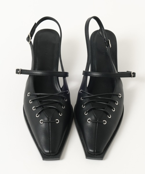 PAGEBOY（ページボーイ）の「レースアップミュール（サンダル・レディース・ブラック/ブラウン・MEDIUM/LARGE）」の17枚目の写真