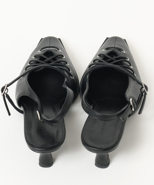 PAGEBOY（ページボーイ）の「レースアップミュール（サンダル・レディース・ブラック/ブラウン・MEDIUM/LARGE）」の16枚目の写真