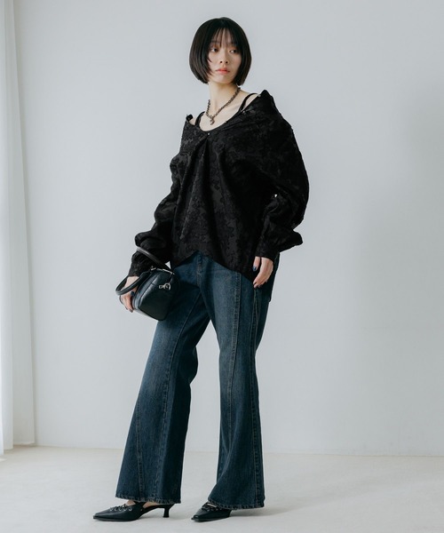 PAGEBOY（ページボーイ）の「レースアップミュール（サンダル・レディース・ブラック/ブラウン・MEDIUM/LARGE）」の6枚目の写真