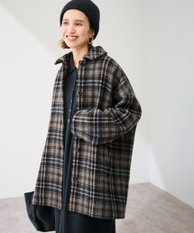 FRAMeWORK | PRIMAチェックコート(ステンカラーコート)