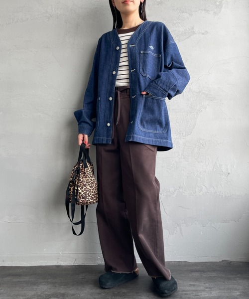 DANTON（ダントン）の「【WEB限定】[DANTON/ダントン] 11oz Vネックデニムジャケット（デニムジャケット・レディース・インディゴブルー・40/38）」の8枚目の写真