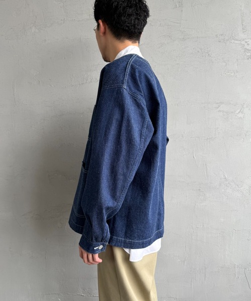 DANTON（ダントン）の「【WEB限定】[DANTON/ダントン] 11oz Vネックデニムジャケット（デニムジャケット・レディース・インディゴブルー・40/38）」の19枚目の写真